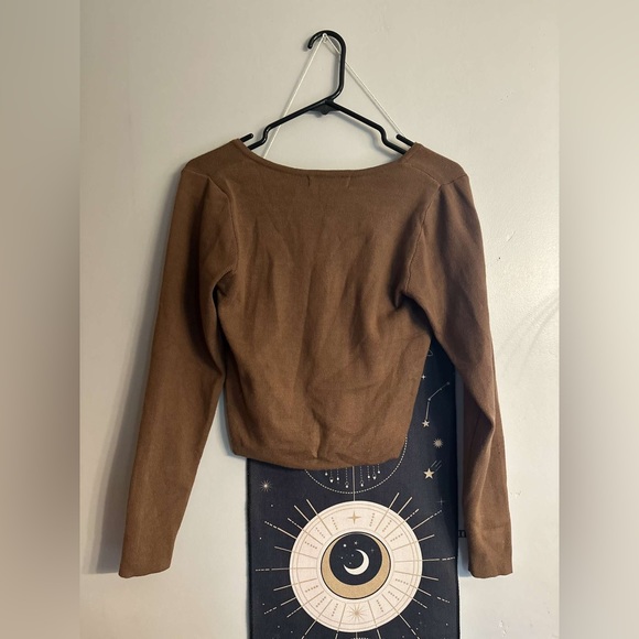 Brown button up sweater/ cardigan - Picture 4 of 6